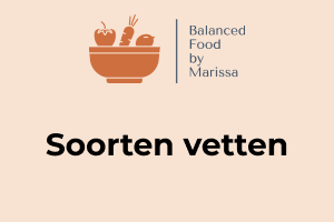 Soorten vetten